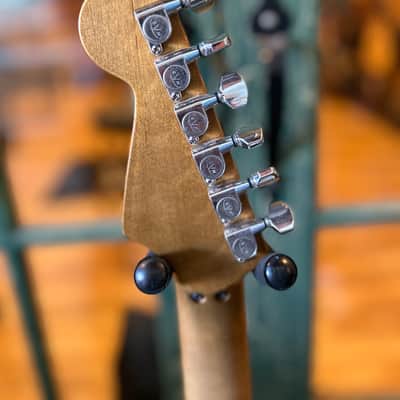 2026 EVH Frankenstein Frankie Strip Series Red and Black Relic Electric Guitar image 8