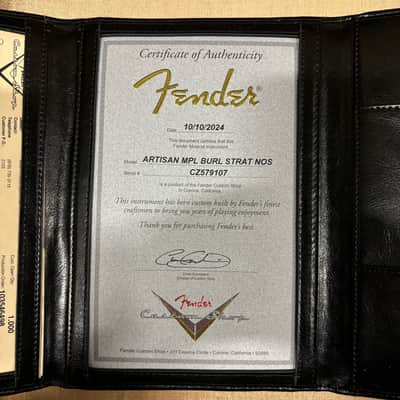 Fender Custom Shop Artisan Maple Burl Stratocaster NOS - Aged Natural-CZ579107 image 12