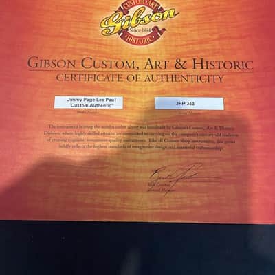 Gibson les paul jimmy page 2005 - custom shop limitée à 870 pour le monde image 10