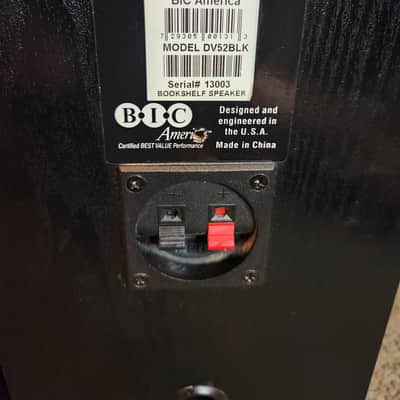 Bic Ventura BIC America DV52si bookshelf speakers 90s - Black image 7