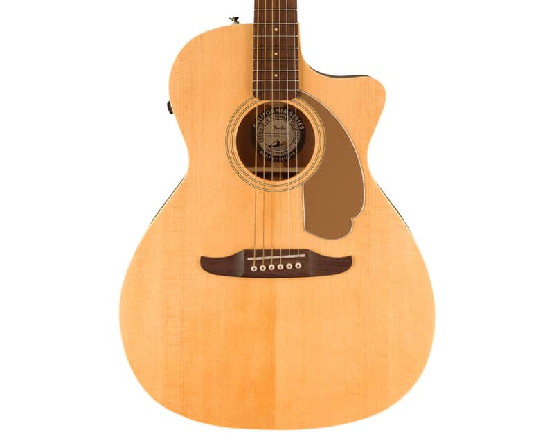 Used Fender Newporter Player A/E Guitar - Natural w/ Walnut FB image 1