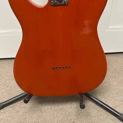 G&L Tribute Series ASAT Classic Bluesboy Semi-Hollow Electric Guitar w/Maple Fretboard - Clear Orange image 4