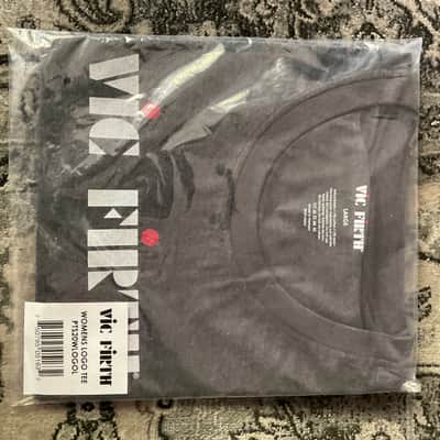 Mint Vic Firth Women's Logo T-Shirt Large Gray image 1