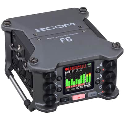 Zoom F6 Multi-Track Field Recorder - Bundle With K-Tek KSF6 Stingray Bag for Zoom F6, 20' Heavy Duty 7mm Rubber XLR Microphone Cable image 5