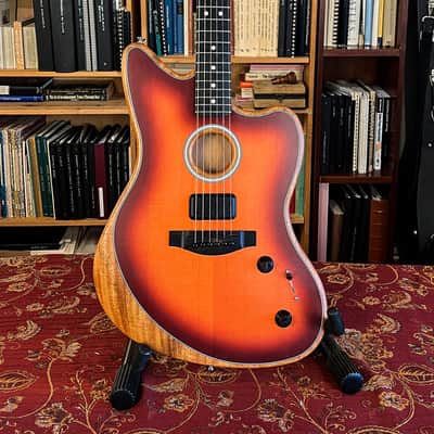 Fender American Acoustasonic Jazzmaster All-Mahogany, Ebony Fingerboard, Luthier Prepared image 1
