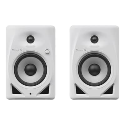 Pioneer DJ DM-50D-W/CMXEG White Studio Monitor Speakers w Stands image 3