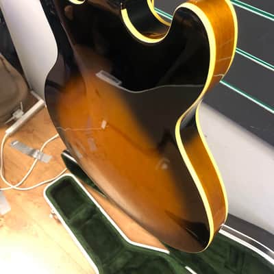 Aria Pro II TA-61 Sunburst Hollow Body Electric Guitar image 16