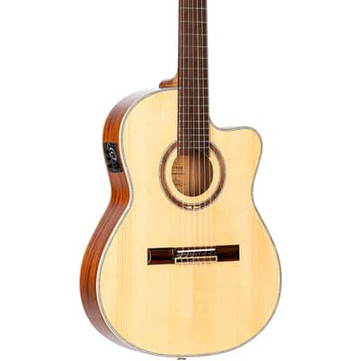 Martinez Crossover MP14-Rose acoustic/electric classical guitar