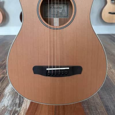 Dowina Mahogany Bona Vida - Cedar/Mahogany Parlor Sized Acoustic Guitar with Hardshell Case image 1