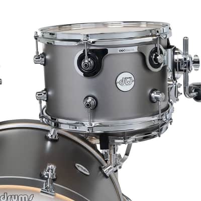 DW Design Series Limited Edition 3pc Maple Shell Pack - Titanium Satin Matte Lacquer | 12", 16", 22" image 11