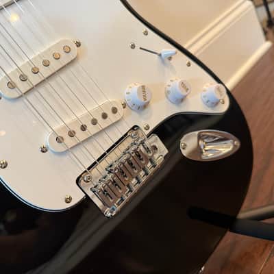 Squier Affinity Series Stratocaster - Black w/ White Pickguard (Mint, Pro Setup, Low Action) image 7