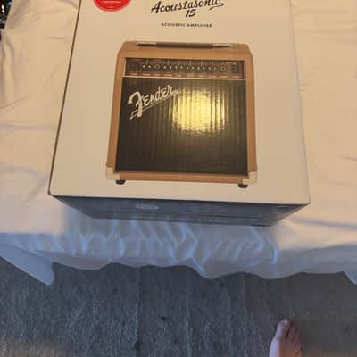 Fender Acoustasonic 15 2-Channel 15-Watt 1x6" Acoustic Guitar Amp 2013 - Present - Brown image 2