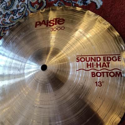 Paiste 3000 Hi Hat 13" Sound Edge Vintage 1987 image 3