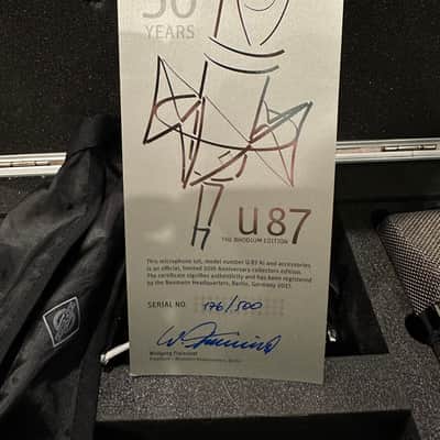 Neumann U 87 Rhodium Edition Set – 50th Anniversary Limited Edition (Serial No. 176/500) image 15