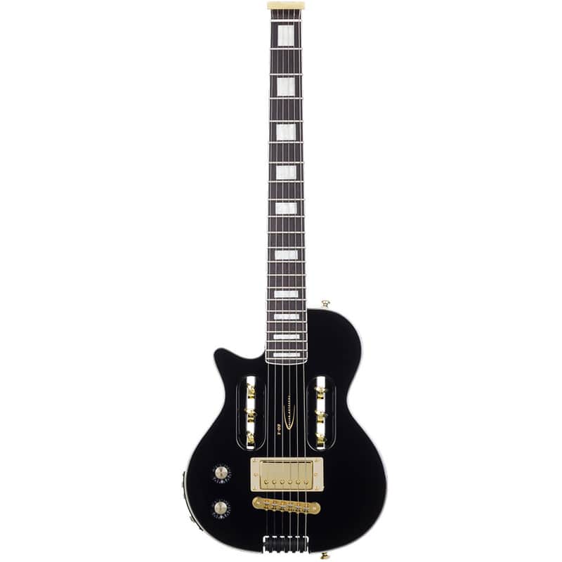 Traveler EG-1 Custom Electric Travel Guitar (Left-Handed) Black image 1