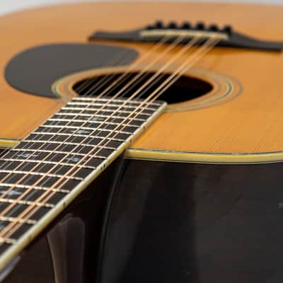 Morris B-60 12-String Dreadnought Acoustic Guitar with Case - Natural - Vintage image 11