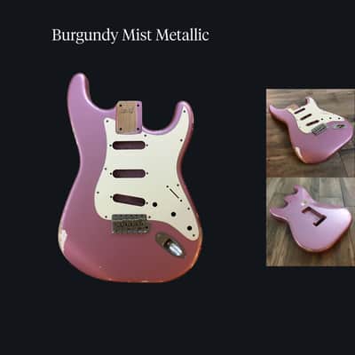Made to Order - FRANCHIN Mercury guitar body Relic Aged 100% Nitro Lacquer (Sunburst/ Black/ White/ Blue/ Green/ Yellow/ Red/ Pink/ Burgundy/ Purple/ Gold/ Silver, etc.) Basswood Poplar Stratocaster-Strat-S-Style Made in Italy image 21
