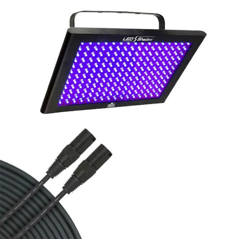 Chauvet LED Shadow 3 Channel DMX UV Black Light with 25 Foot DMX Cable image 1