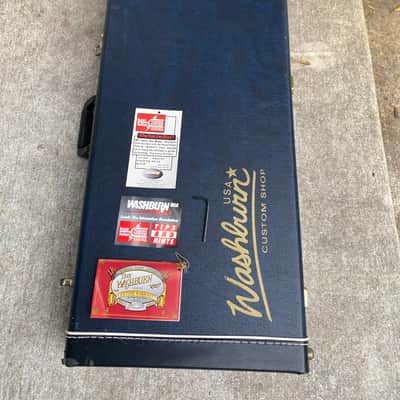 Washburn Quilted Maple WM100 USA Chicago Custom Shop 1998 - Cobalt Blue image 25