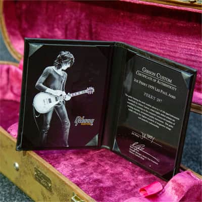 Gibson JOE PERRY LES PAUL TOM MURPHY HAND AGED 59 2013 - Faded Tobacco Burst image 2