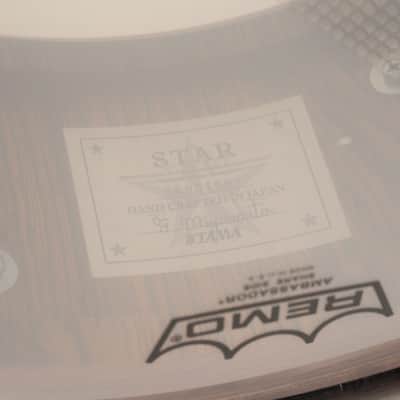 Tama TBS1455S DKR STAR Bubinga Snare Drum / Dark Red Cordia 14"×5.5" image 8