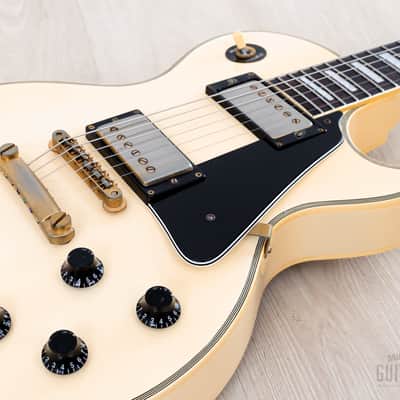1991 Burny RLC-70 Custom Vintage Guitar Snow White w/ VH-1 Humbuckers & Case, Japan image 6