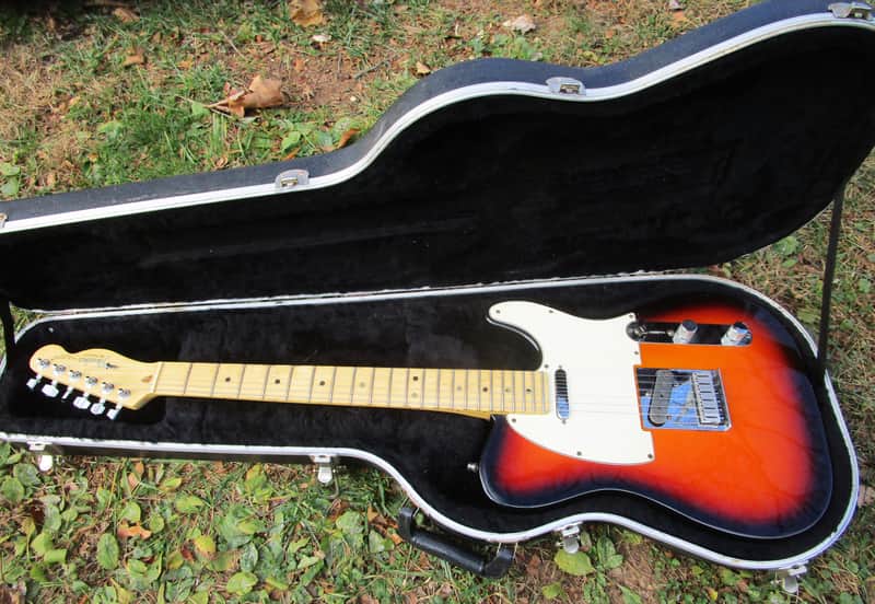 Fender Telecaster Guitar, 1994, USA, Sunburst Fiinish, Fender HSC image 1