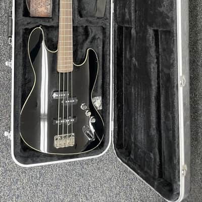 2020 Fender Aerodyne Jazz Bass 2020 MIJ Black 4-String Made in Japan w Hard Case & Strap Excellent image 3