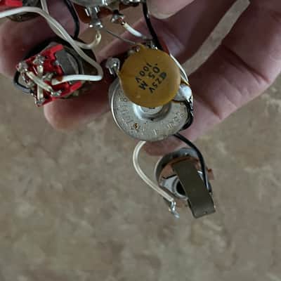 1979 set Fender Lead I II guitar pots harness switches image 3