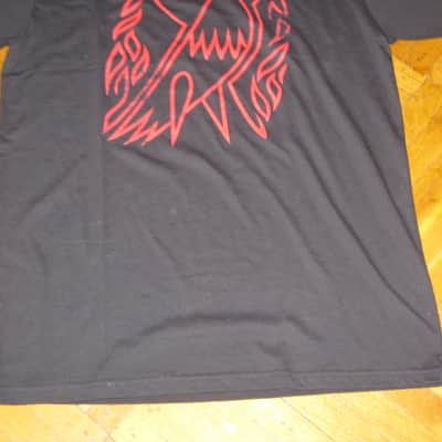 new A+ (with hang tag) genuine Gibson Firebird T-Shirt L (Large), Black with Red Graphic, 60% Cotton / 40% Polyester - short sleeve GIBS-GA-FBBML (GA-FBBML) UPC # 711106533902 image 6