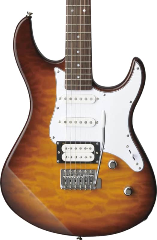 Yamaha PAC212VQM Pacifica Electric Guitar, Rosewood Fingerboard, Tobacco Brown image 1