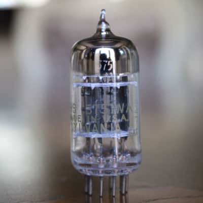 NOS 1959 Sylvania JHS-5751WA Preamp Tube – Triple Mica, Black Plates, D Getter - Awesome image 2
