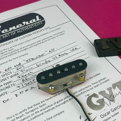 General Vintage Tone Handwound Esquire® Bridge Pickup – Gray Bottom - Gray bottom image 4