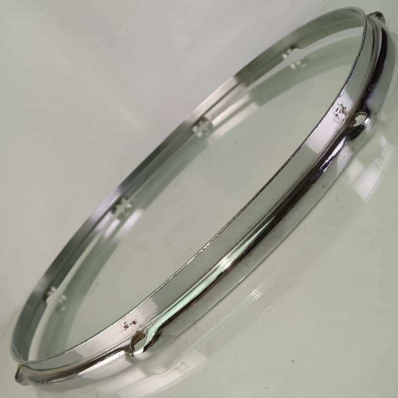 Slingerland 14"Chrome Stick-Chopper 8Lug Snare Drum/Floor Tom Rim/Hoop 15/16"COB image 1
