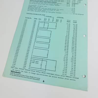 Rickenbacker Price List 1975 image 2
