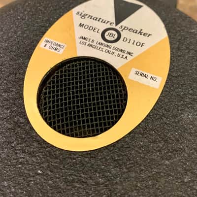 PAIR! - JBL D110f fender guitar loudspeakers 1960’s Orange 10” 8 ohm d110 image 6