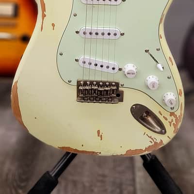 AIO S3 Electric Guitar - Relic Olympic White (Ebony Fingerboard) GS-001 image 2