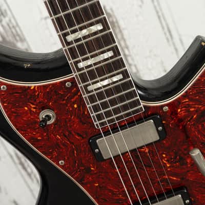 Novo Serus J - Bull Black Over '64 3-Tone Sunburst w/ Lollar Firebird Pickups image 14