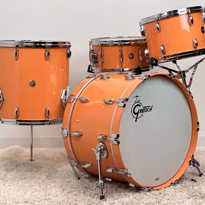 Gretsch 22/13/16/6.5x14" USA Custom Drum Set - Exclusive Cameo Coral Gloss Lacquer image 2