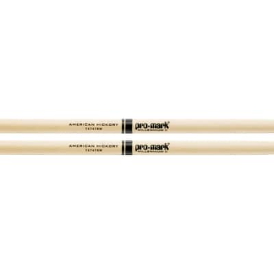 Pro-Mark TX747BW Hickory 747B "Super Rock" Wood Tip Drum Sticks (Pair)
