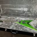 Kramer Dave Mustaine Signature Vanguard Flying V Guitar with Case 2022 - Rust In Peace Alien Tech Green