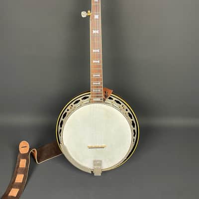 Ventura 5-String Resonator Banjo MIJ Japan c. 1970s w/ Hard Case image 1