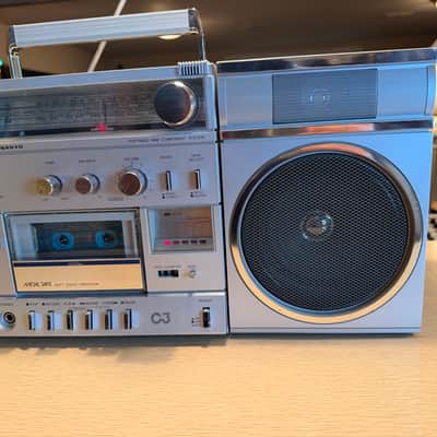 Vintage Sanyo C3 Boombox Radio Works Cassette Serviced Works Excellent V Rare🔥 image 6