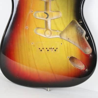 1978 Vintage Fender Stratocaster Sunburst 3-Bolt Hardtail BODY 4.9 lbs STRAT USA 1970s image 3