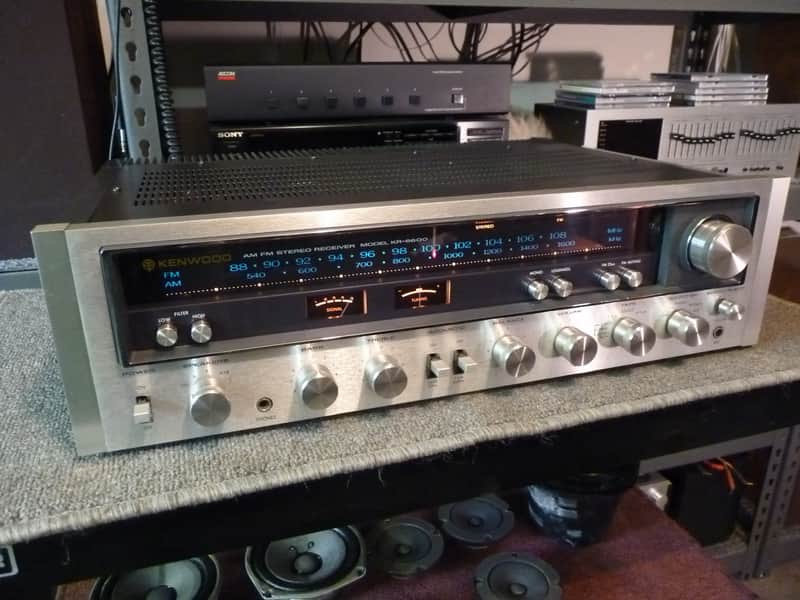 Kenwood KR-6600 Vintage Stereo Receiver - 56 x 2 RMS Power - Serviced and Tested image 1
