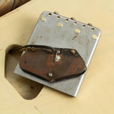 Fender  Telecaster Solid Body Electric Guitar (1955), ser. #10608, original tweed hard shell case. image 17