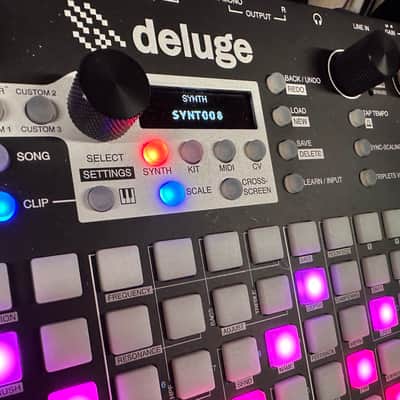 Synthstrom Audible Deluge 64-Voice Desktop Synthesizer with OLED Display 2022 - Present - Black image 13