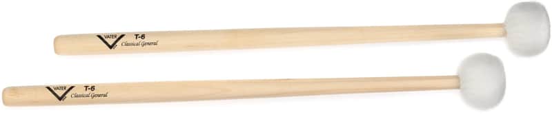 Vater T-6 Classical General Mallets - Medium Soft (3-pack) image 1