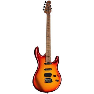 Ernie Ball Music Man Luke 4 HSS Electric Guitar, Fireball image 2