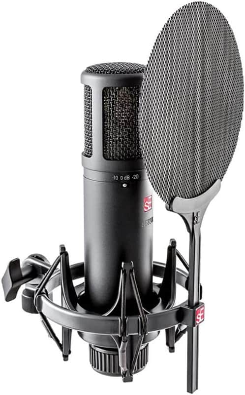 sE Electronics sE2200 Large Diaphragm Cardioid Condenser Microphone 2019 - Present - Black image 1